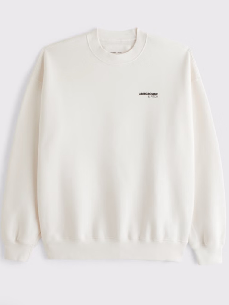 Abercrombie Micro Logo Crew Neck Sweatshirt